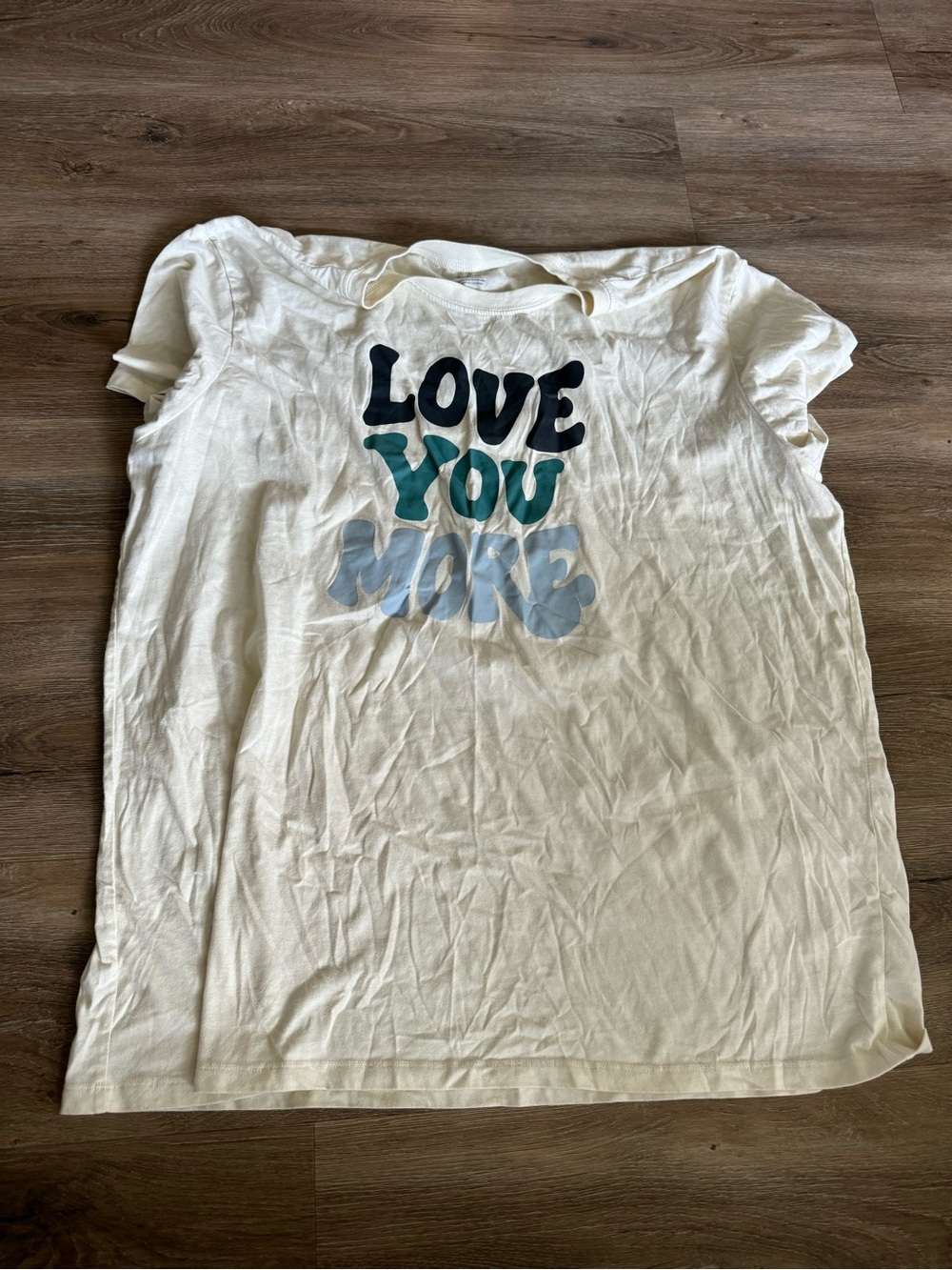 Adult XXL White Graphic Tee - "Love You More"